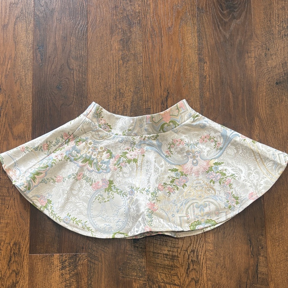Sugar Thrillz Pastel Floral Skater Skirt